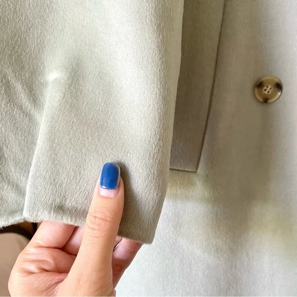 NEW Zara oversized wool blend coat baby green - Picture 8 of 15